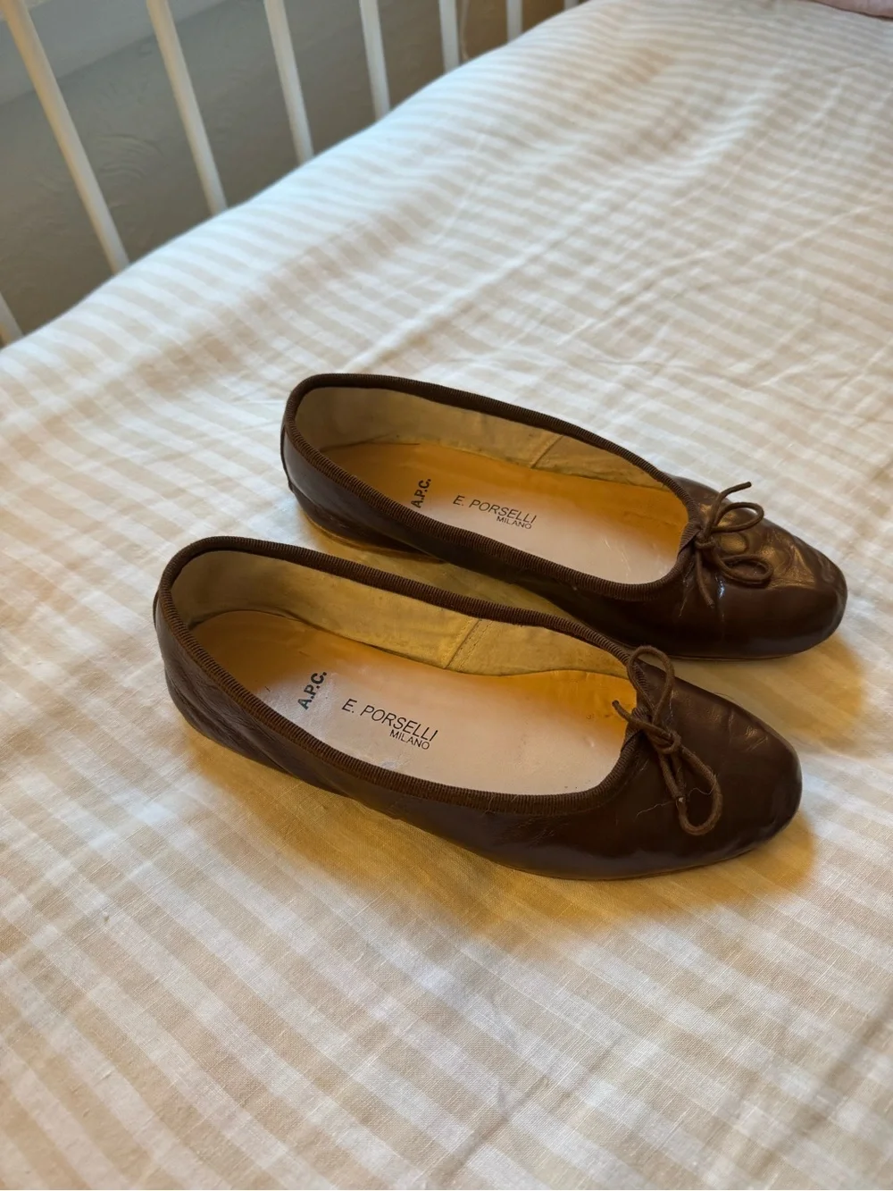 A.P.C. X E. Porselli ballet flats, size 36